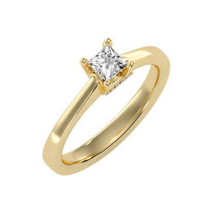 Refulgent Solitaire Ring-Color_Yellow-Gold