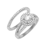Glistening Bridal Ring Set-Color_White-Gold
