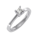 Forever Single Stone Ring-Color_White-Gold