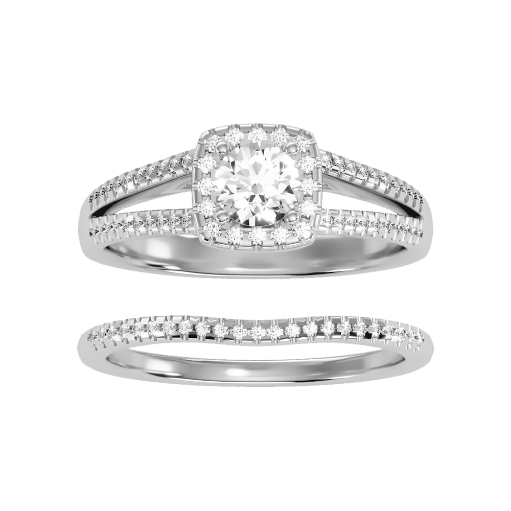 Lambent Bridal Ring Set