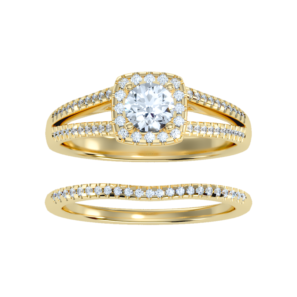 Lambent Bridal Ring Set