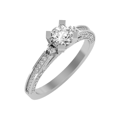 Reefulgent Solitaire Ring-Color_White-Gold