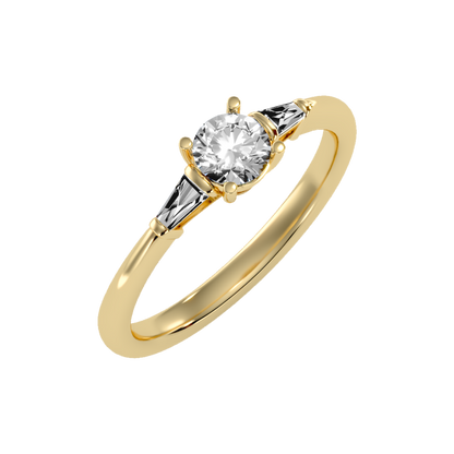 Dazzling Solitaire Ring-Color_Yellow-Gold