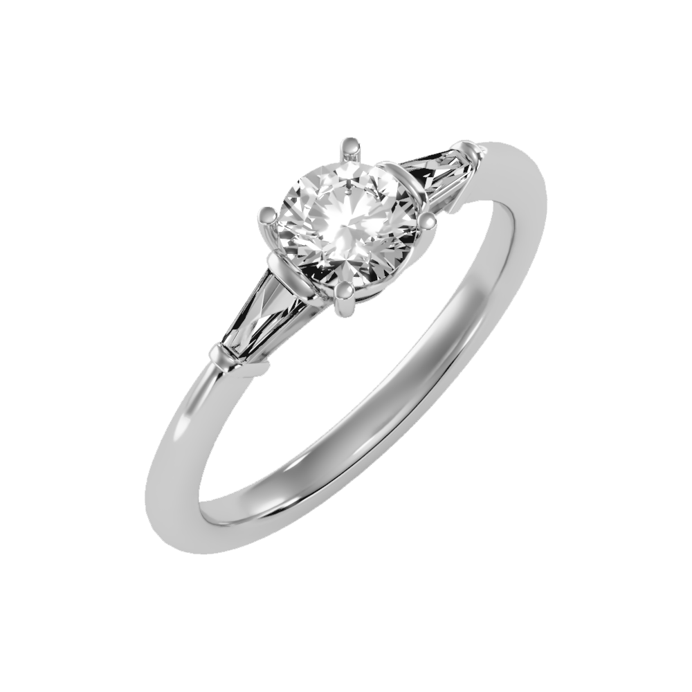 Effulgent Solitaire Ring-Color_White-Gold