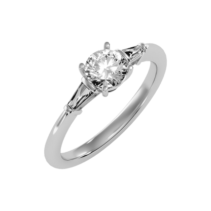 Effulgent Solitaire Ring-Color_White-Gold