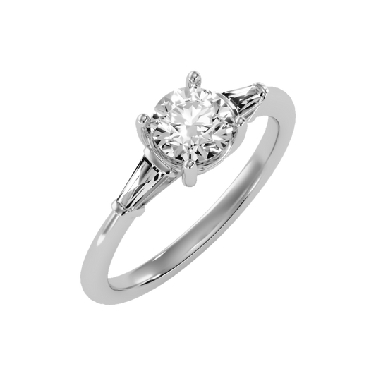 Sensational Solitaire Ring-Color_White-Gold