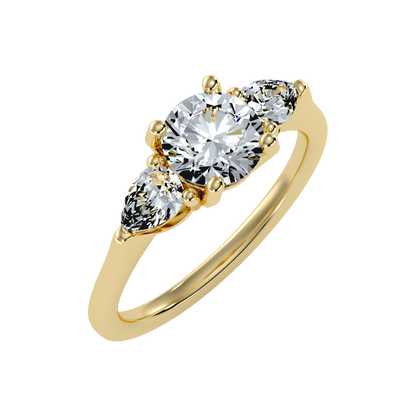 Celestial Halo Solitaire Ring-Color_Yellow-Gold