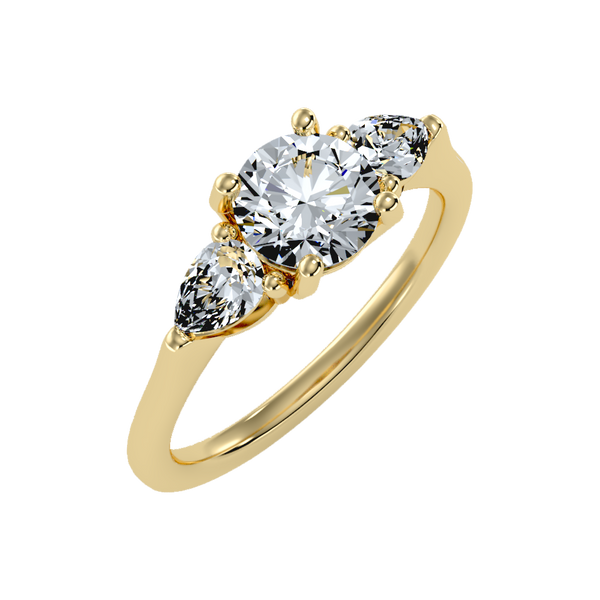 Celestial Halo Solitaire Ring-Color_Yellow-Gold