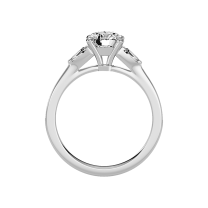 Prime Halo Solitaire Ring