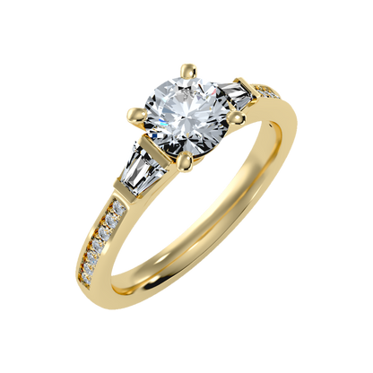 Prime Halo Solitaire Ring-Color_Yellow-Gold