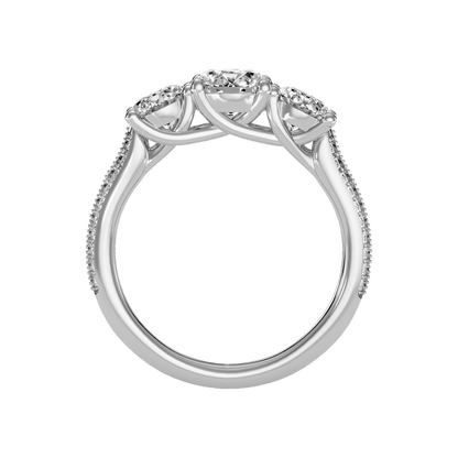 Elite Halo Solitaire Ring