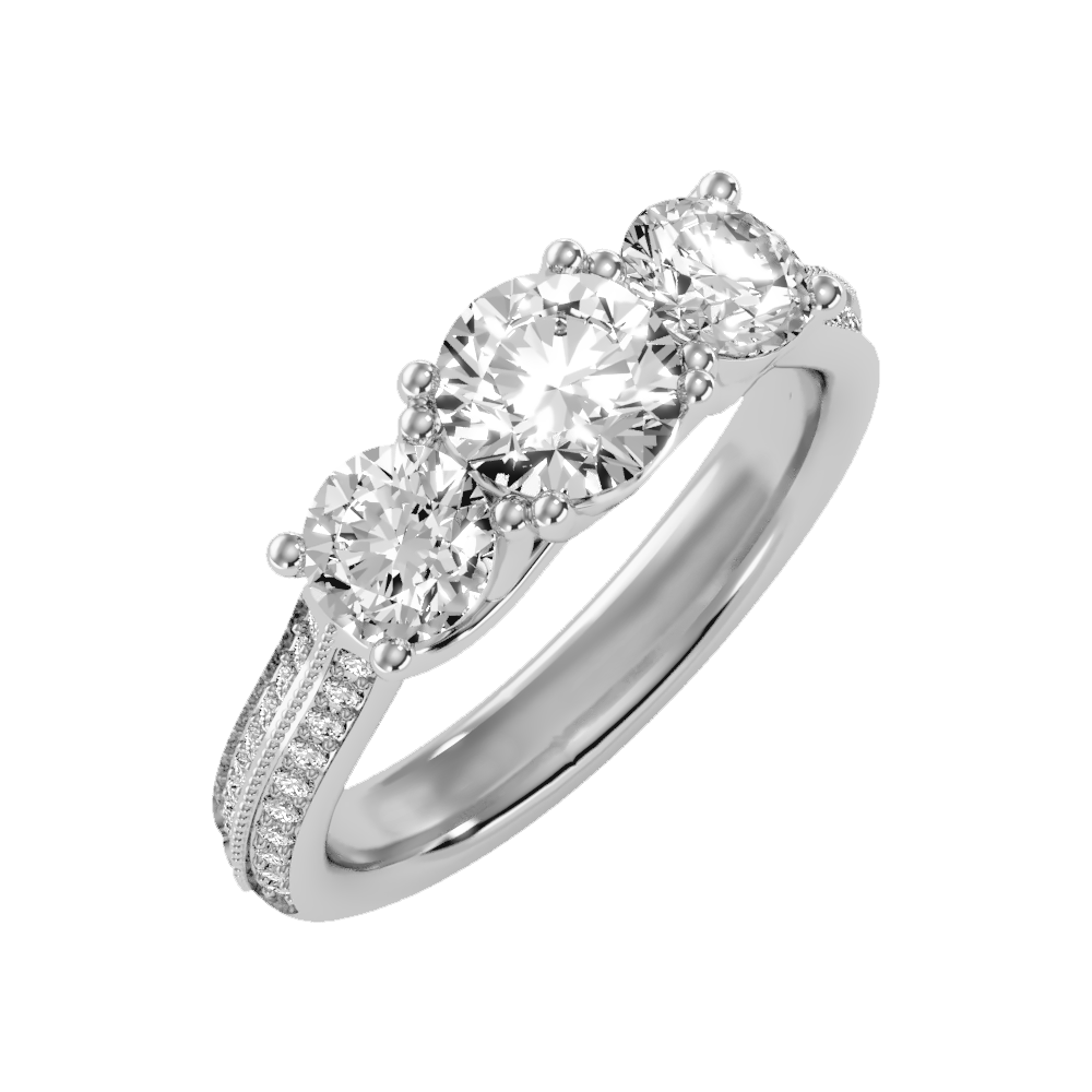 Elite Halo Solitaire Ring-Color_White-Gold