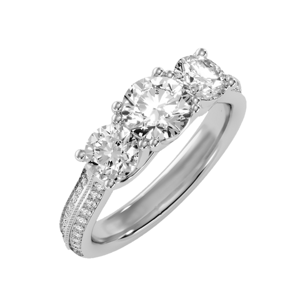 Elite Halo Solitaire Ring-Color_White-Gold