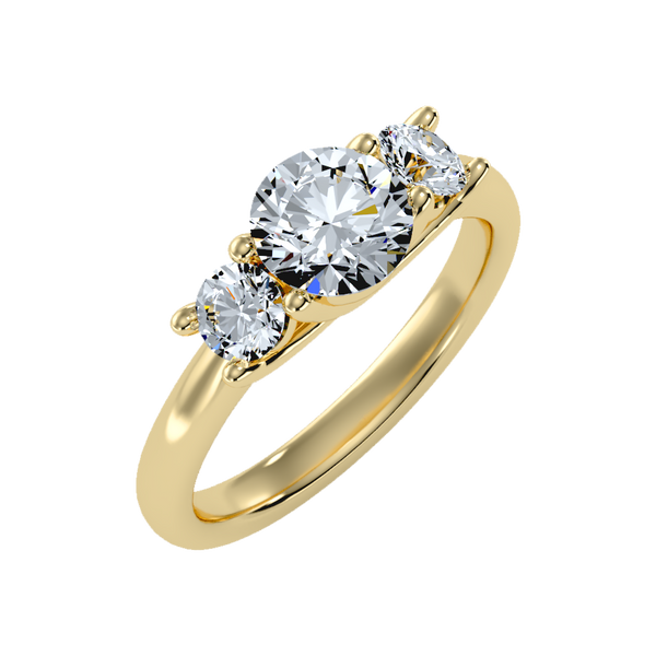 Chief Halo Solitaire Ring-Color_Yellow-Gold