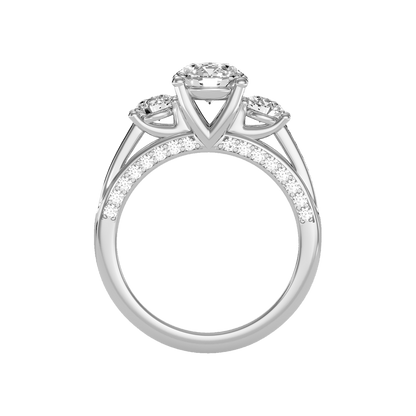 Unmatched Halo Solitaire Ring