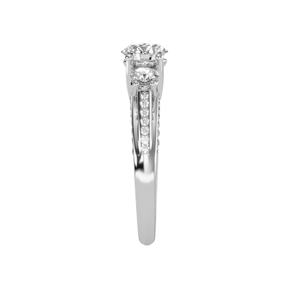 Unmatched Halo Solitaire Ring