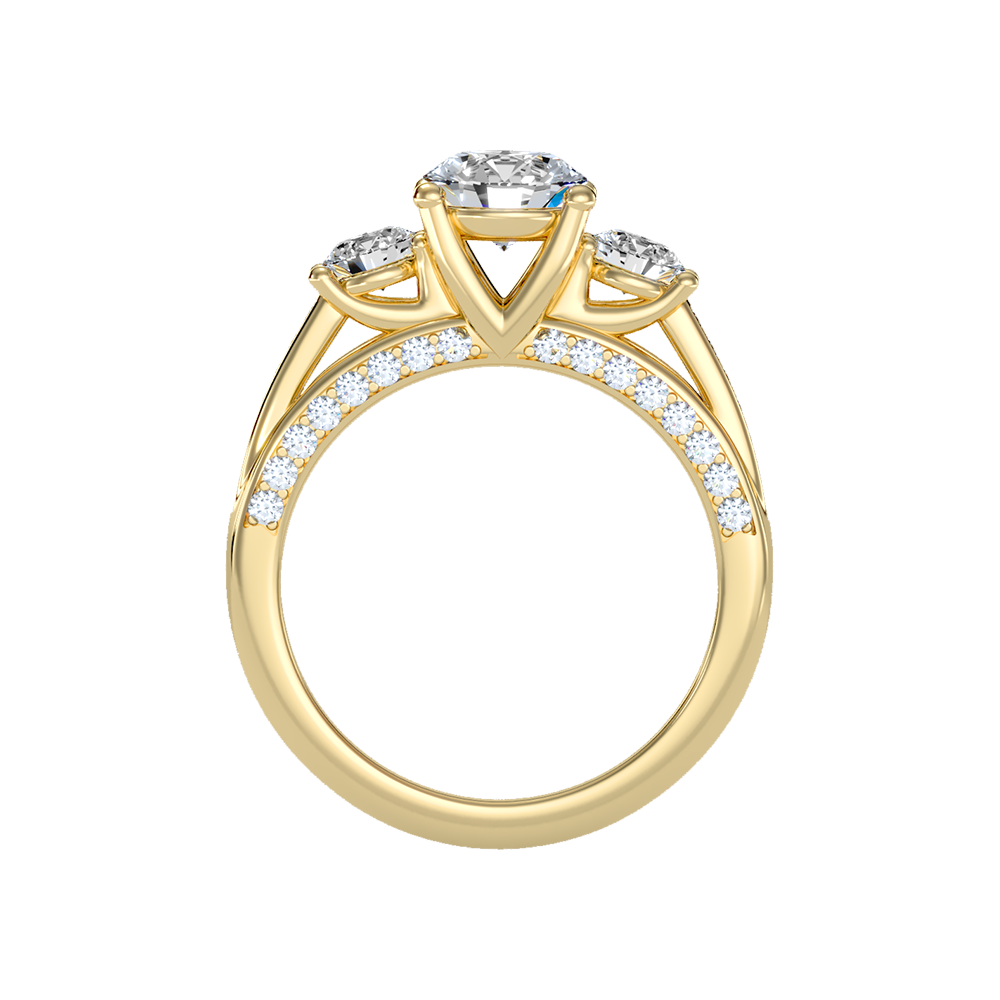 Unmatched Halo Solitaire Ring