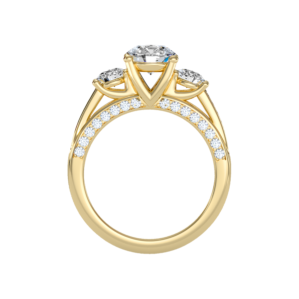 Unmatched Halo Solitaire Ring