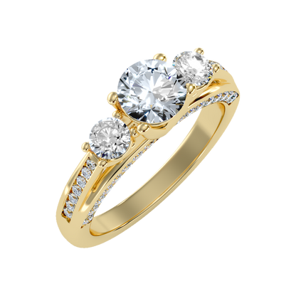 Unmatched Halo Solitaire Ring-Color_Yellow-Gold