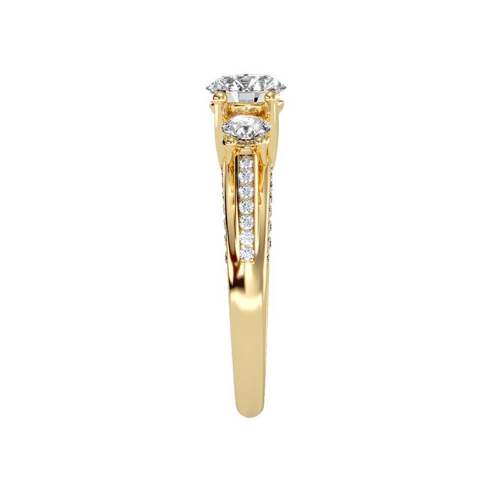 Unmatched Halo Solitaire Ring