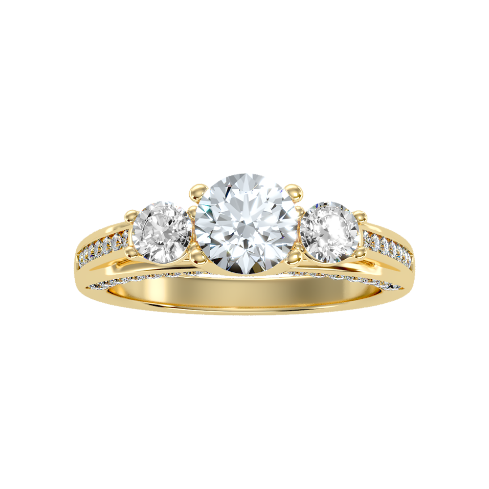 Unmatched Halo Solitaire Ring