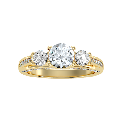 Unmatched Halo Solitaire Ring