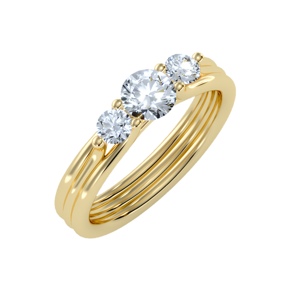 World Class Halo Solitaire Ring-Color_Yellow-Gold