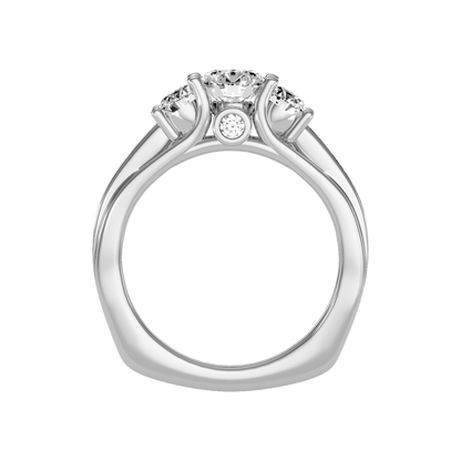 Premier Halo Solitaire Ring