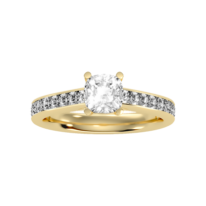 Blazing Solitaire Ring