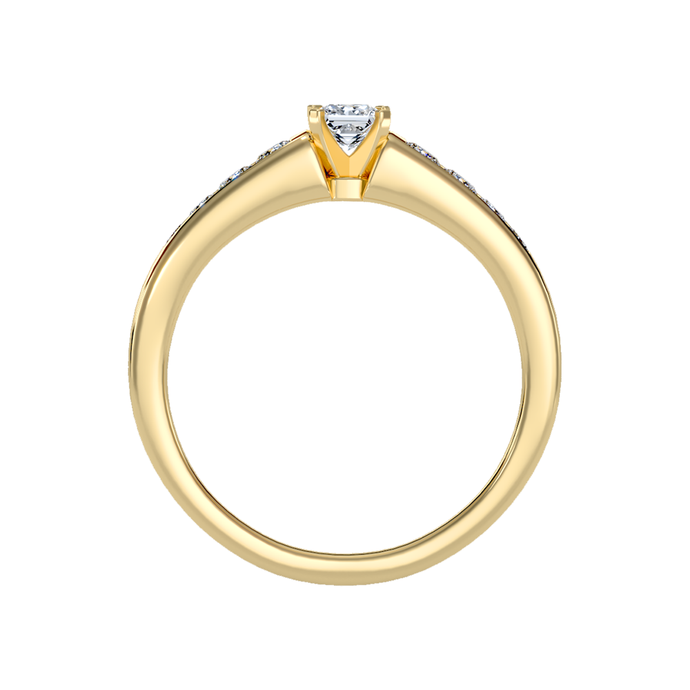 Burning Solitaire Ring