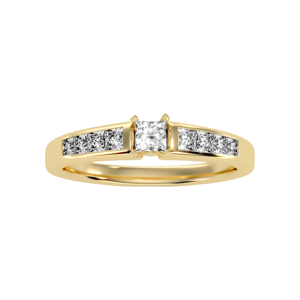 Burning Solitaire Ring