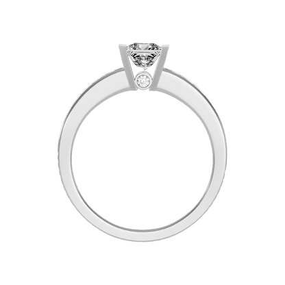 Burnished Solitaire Ring