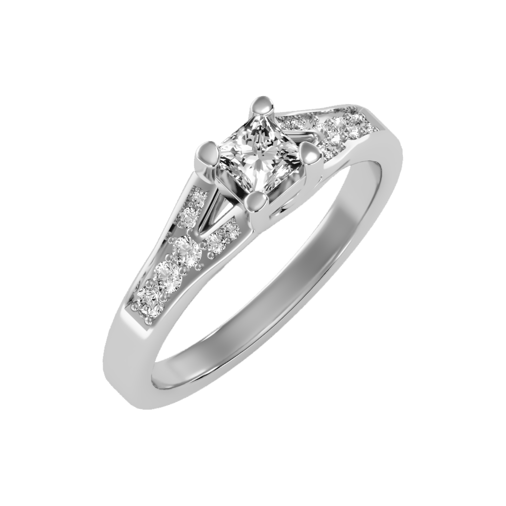 Queen Solitaire Ring