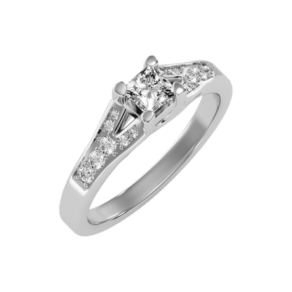 Queen Solitaire Ring