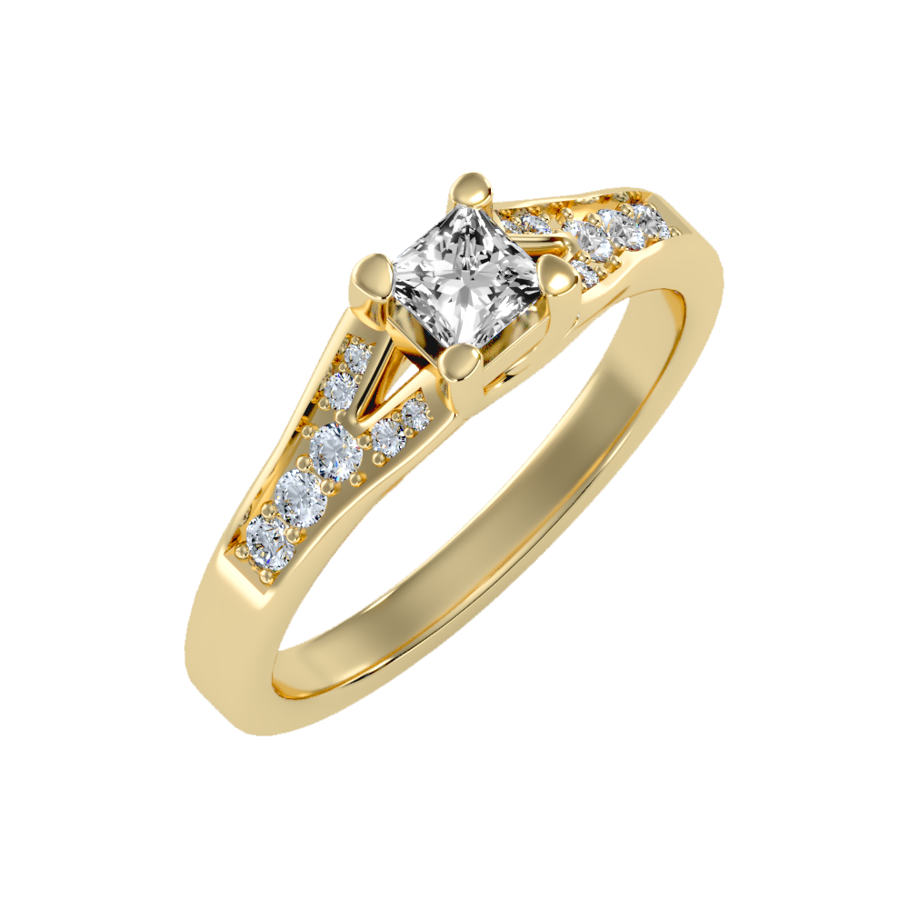 Queen Solitaire Ring