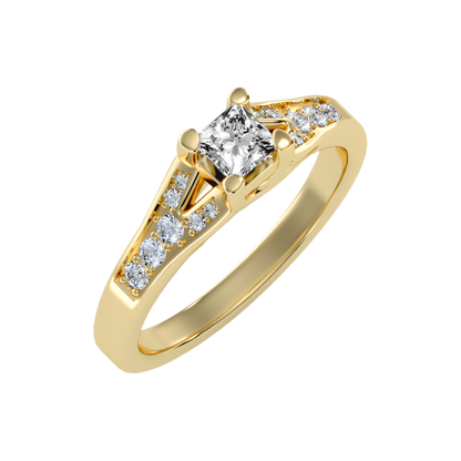 Queen Solitaire Ring