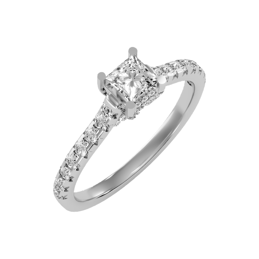 Imperial Solitaire Ring-Color_White-Gold