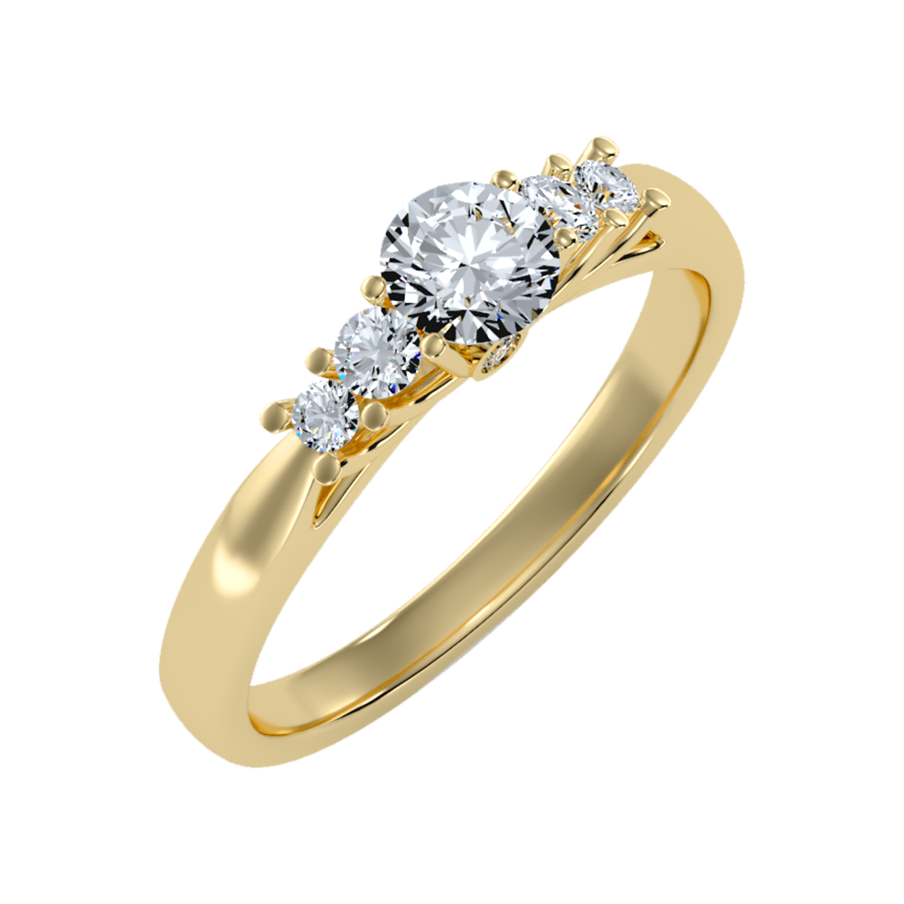 Subtle Statements Single Stone Ring-Color_Yellow-Gold