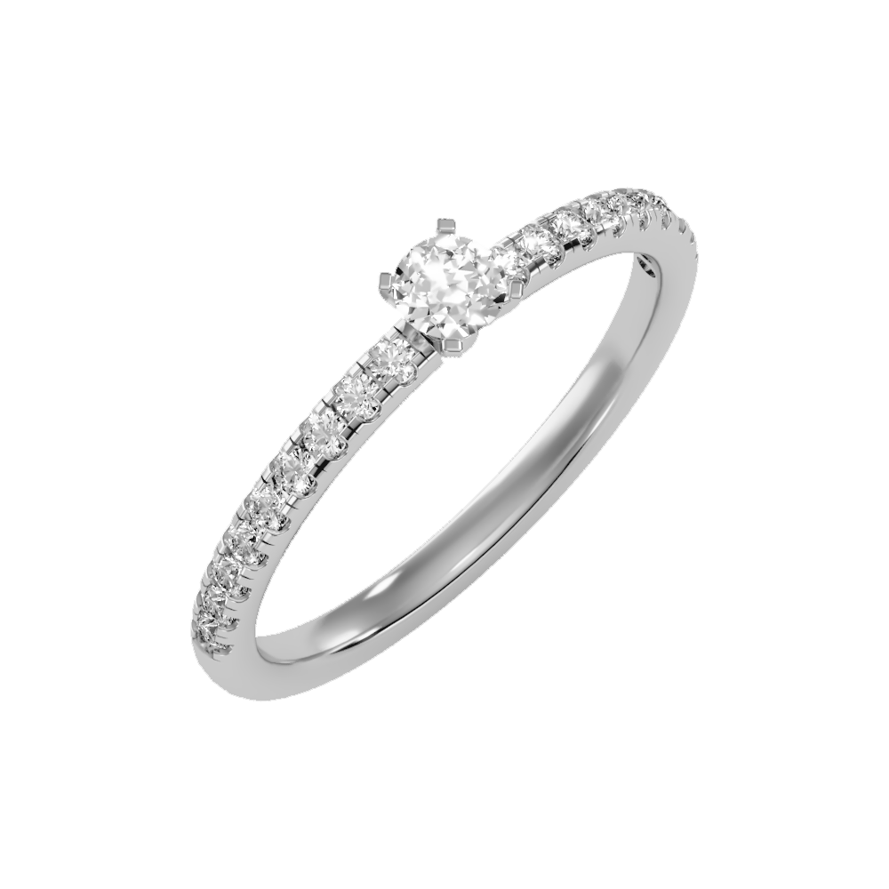 Edition Solitaire Ring-Color_White-Gold