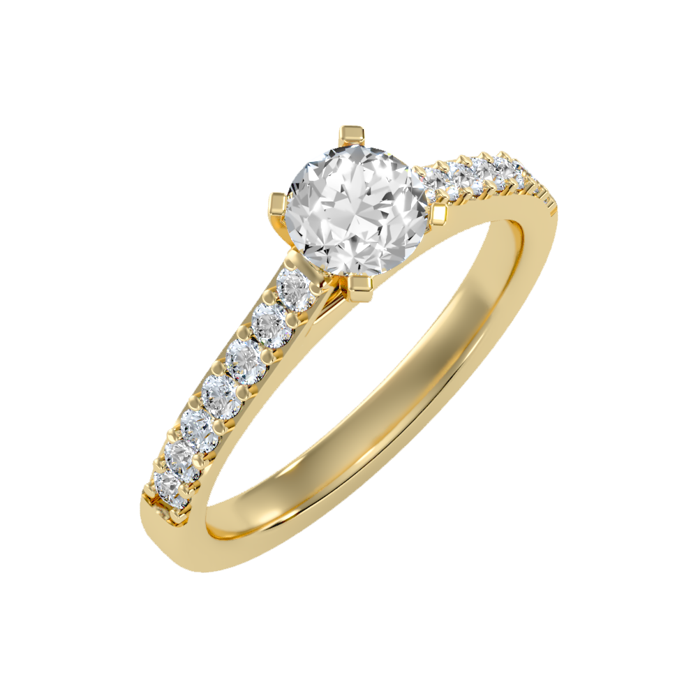 Impressive Solitaire Ring-Color_Yellow-Gold