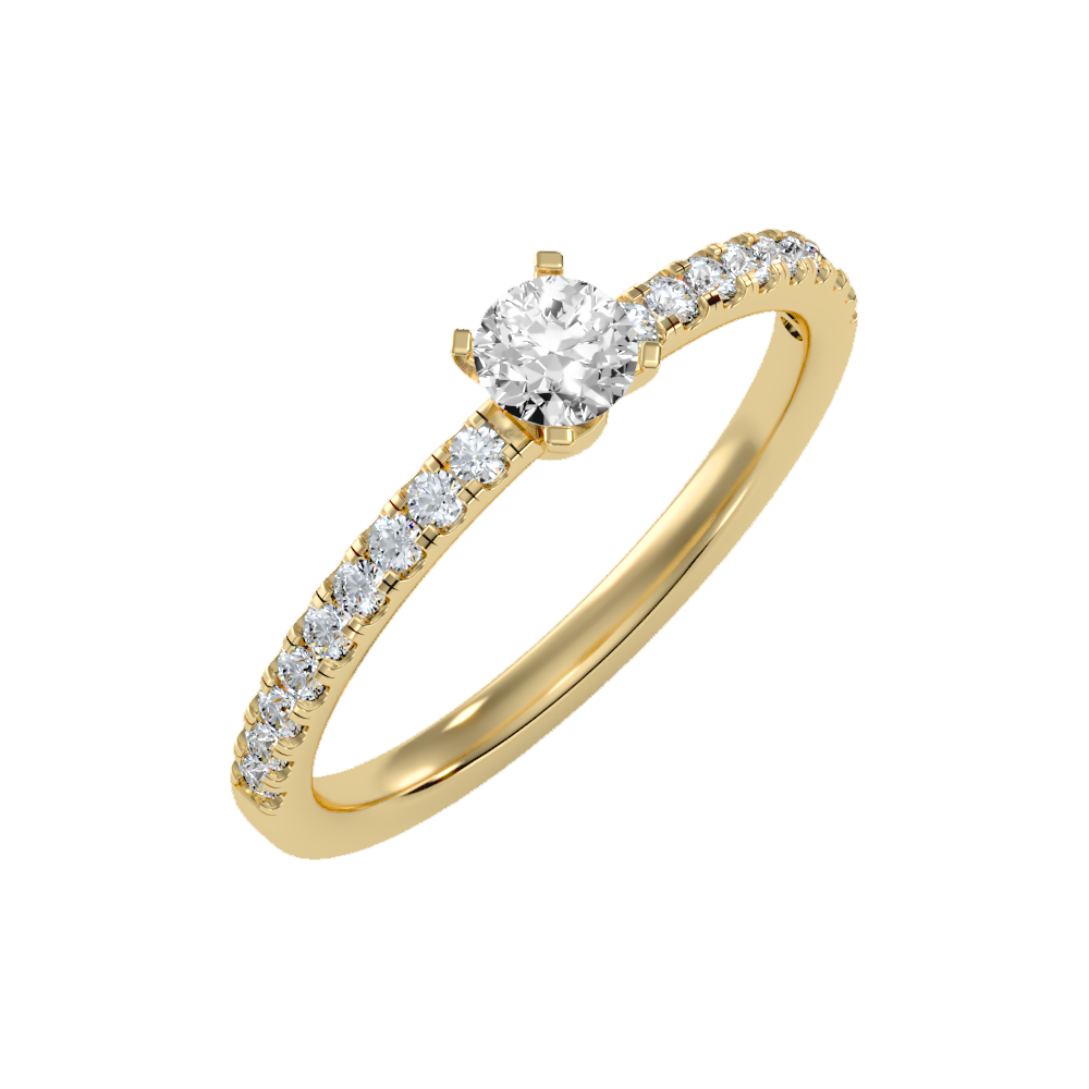 Lavish Solitaire Ring-Color_Yellow-Gold