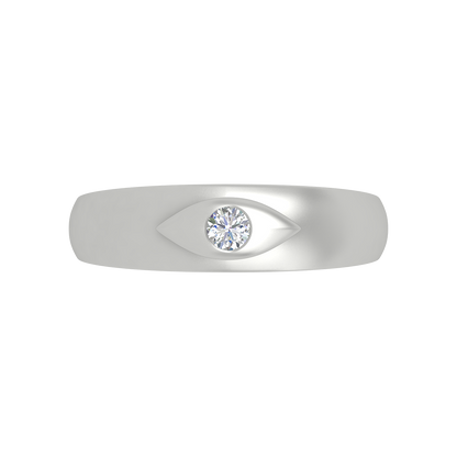 Classic Row Single Stone Ring