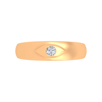 Classic Row Single Stone Ring